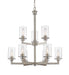 Z-Lite Canada - Nine Light Chandelier - Savannah - Brushed Nickel- Union Lighting Luminaires Decor