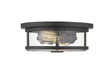 Z-Lite Canada - Two Light Flush Mount - Savannah - Bronze- Union Lighting Luminaires Decor