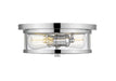 Z-Lite Canada - Two Light Flush Mount - Savannah - Chrome- Union Lighting Luminaires Decor