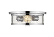 Z-Lite Canada - Two Light Flush Mount - Savannah - Chrome- Union Lighting Luminaires Decor