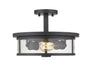 Z-Lite Canada - Two Light Semi Flush Mount - Savannah - Bronze- Union Lighting Luminaires Decor