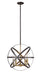 Z-Lite Canada - Five Light Pendant - Cavallo - Hammered Bronze + Olde Brass- Union Lighting Luminaires Decor