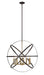 Z-Lite Canada - Eight Light Chandelier - Cavallo - Hammered Bronze + Olde Brass- Union Lighting Luminaires Decor