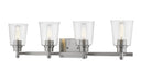 Z-Lite Canada - Four Light Vanity - Bohin - Brushed Nickel- Union Lighting Luminaires Decor