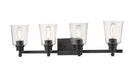Z-Lite Canada - Four Light Vanity - Bohin - Matte Black- Union Lighting Luminaires Decor