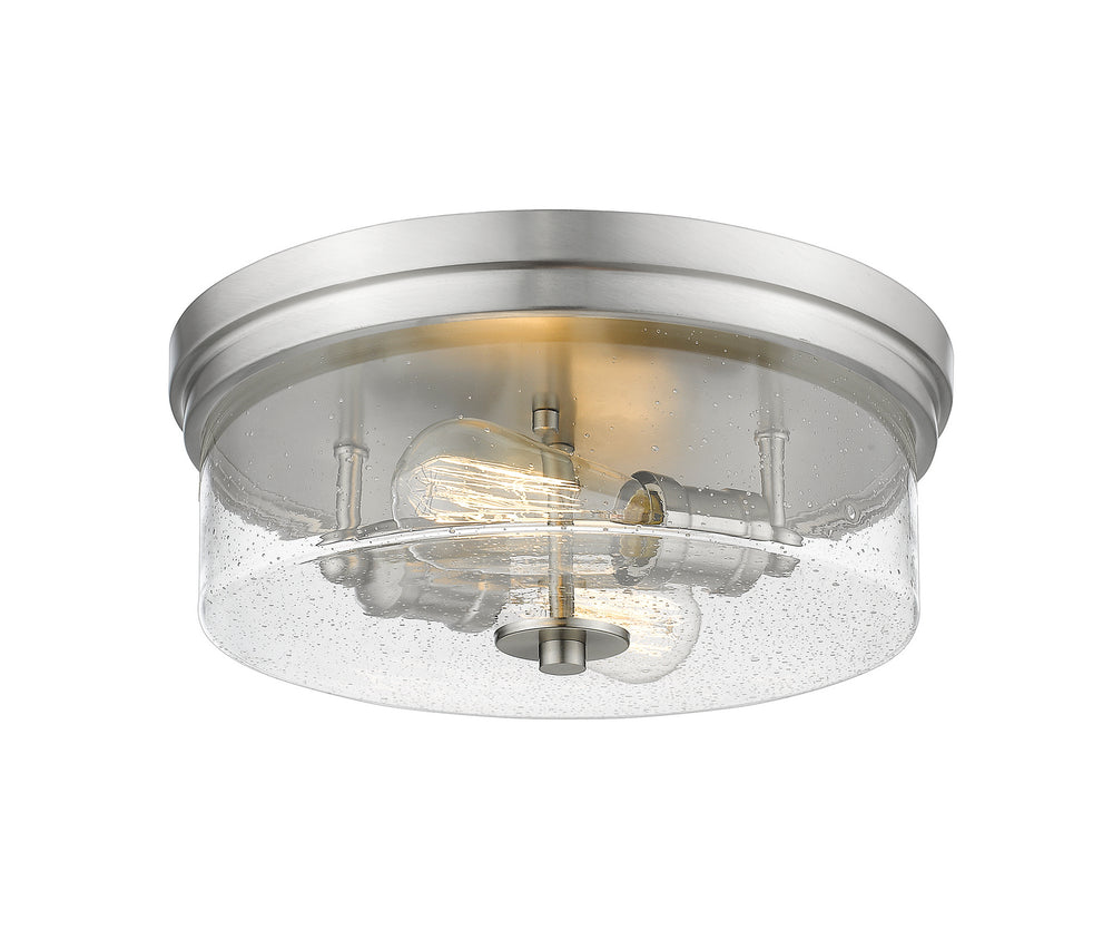 Z-Lite Canada - Two Light Flush Mount - Bohin - Brushed Nickel- Union Lighting Luminaires Decor
