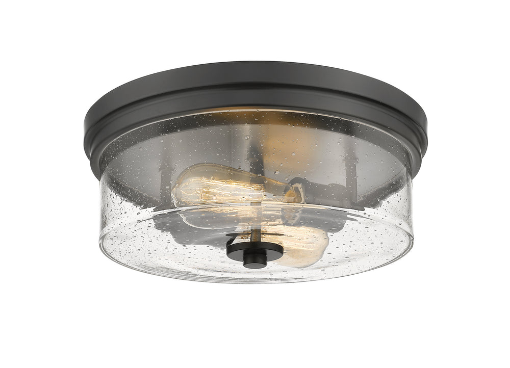Z-Lite Canada - Two Light Flush Mount - Bohin - Matte Black- Union Lighting Luminaires Decor