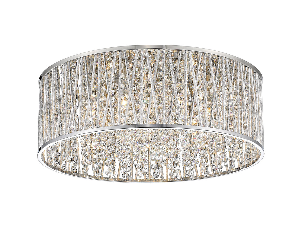 Z-Lite Canada - Seven Light Flush Mount - Terra - Chrome- Union Lighting Luminaires Decor