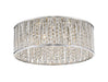 Z-Lite Canada - Seven Light Flush Mount - Terra - Chrome- Union Lighting Luminaires Decor