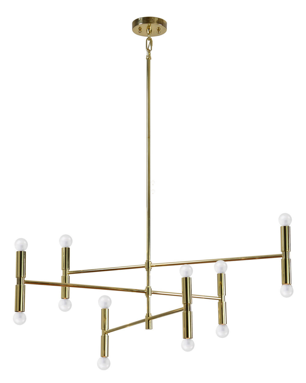 Renwil Canada - 12 Light Ceiling Fixture - Axis - Gold- Union Lighting Luminaires Decor