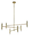 Renwil Canada - 12 Light Ceiling Fixture - Axis - Gold- Union Lighting Luminaires Decor