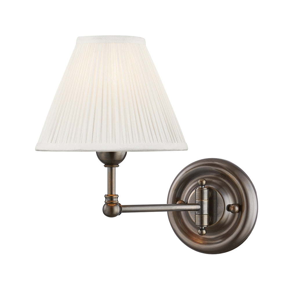 Hudson Valley Canada - One Light Wall Sconce - Classic No.1 - Distressed Bronze- Union Lighting Luminaires Decor
