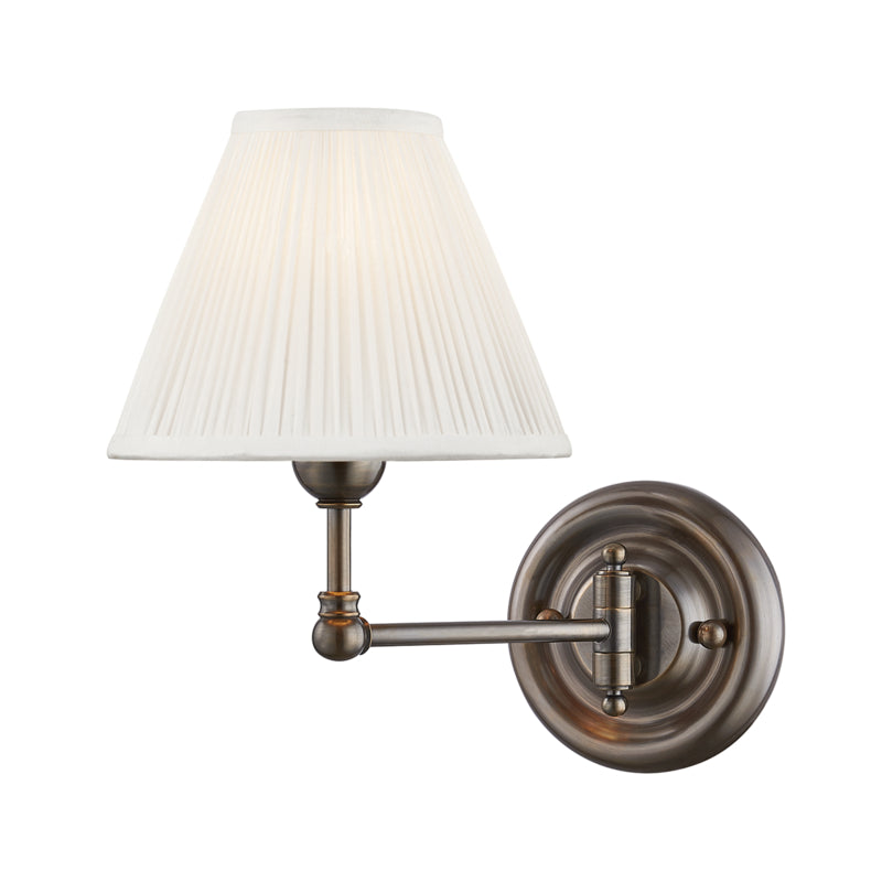 Hudson Valley - One Light Wall Sconce - Classic No.1 - Distressed Bronze- Union Lighting Luminaires Decor