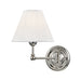 Hudson Valley - One Light Wall Sconce - Classic No.1 - Polished Nickel- Union Lighting Luminaires Decor