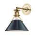 Hudson Valley Canada - One Light Wall Sconce - Painted No.2 - Aged Brass/Darkest Blue- Union Lighting Luminaires Decor