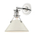 Hudson Valley Canada - One Light Wall Sconce - Painted No.2 - Polished Nickel/Off White- Union Lighting Luminaires Decor