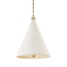 Hudson Valley Canada - Two Light Pendant - Plaster No.1 - Aged Brass/White Plaster- Union Lighting Luminaires Decor