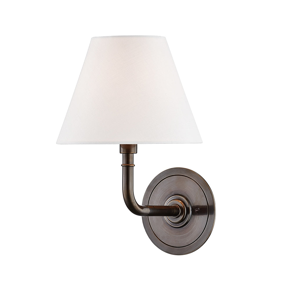 Hudson Valley Canada - One Light Wall Sconce - Signature No.1 - Distressed Bronze- Union Lighting Luminaires Decor