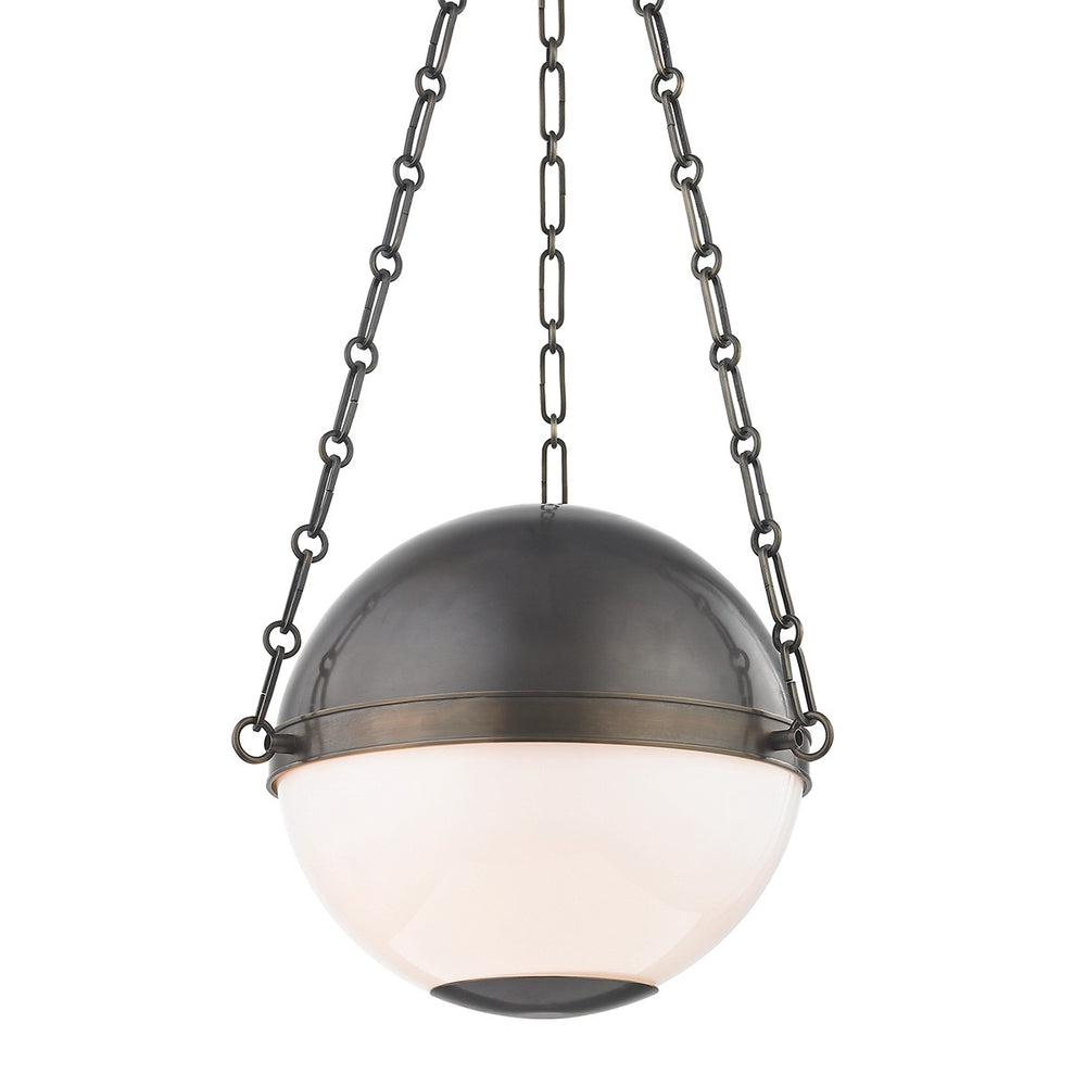Hudson Valley Canada - Two Light Pendant - Sphere No.2 - Distressed Bronze- Union Lighting Luminaires Decor