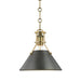 Hudson Valley Canada - One Light Pendant - Metal No. 2 - Aged Brass/Distressed Bronze- Union Lighting Luminaires Decor