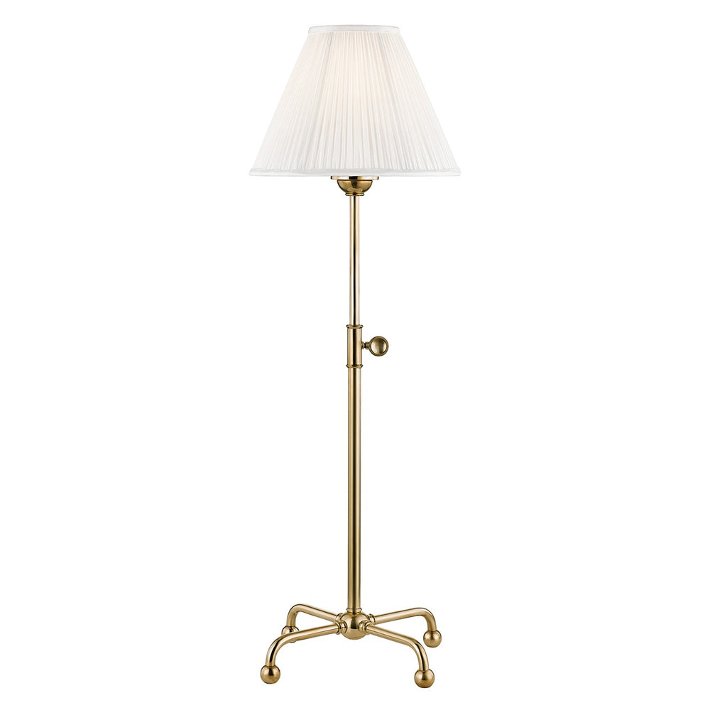 Hudson Valley Canada - One Light Table Lamp - Classic No.1 - Aged Brass- Union Lighting Luminaires Decor