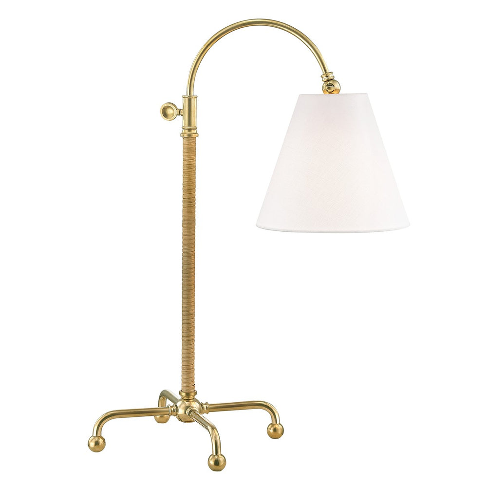 Hudson Valley Canada - One Light Table Lamp - Curves No.1 - Aged Brass- Union Lighting Luminaires Decor