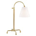 Hudson Valley Canada - One Light Table Lamp - Curves No.1 - Aged Brass- Union Lighting Luminaires Decor