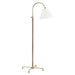 Hudson Valley Canada - One Light Floor Lamp - Curves No.1 - Aged Brass- Union Lighting Luminaires Decor