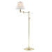 Hudson Valley Canada - One Light Floor Lamp - Signature No.1 - Aged Brass- Union Lighting Luminaires Decor