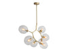 Avenue Lighting - Seven Light Chandelier - Fairfax Ave. - Brushed Brass- Union Lighting Luminaires Decor