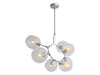 Avenue Lighting - Seven Light Chandelier - Fairfax Ave. - Matte Chrome- Union Lighting Luminaires Decor