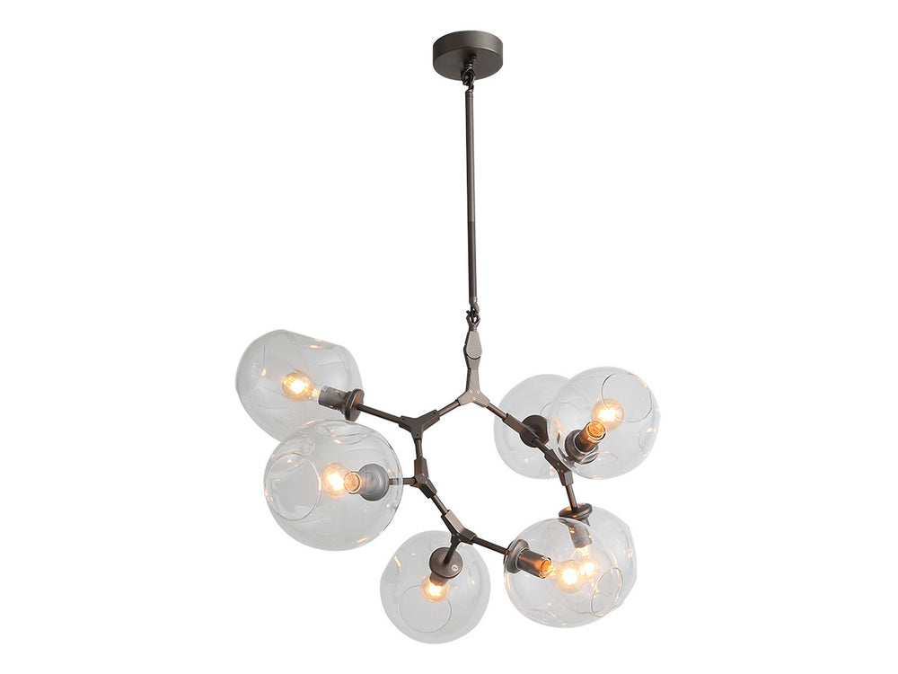 Avenue Lighting - Seven Light Chandelier - Fairfax Ave. - Dark Bronze- Union Lighting Luminaires Decor