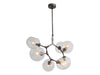 Avenue Lighting - Seven Light Chandelier - Fairfax Ave. - Dark Bronze- Union Lighting Luminaires Decor