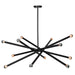 Renwil Canada - 12 Light Ceiling Fixture - Clemente - Black- Union Lighting Luminaires Decor