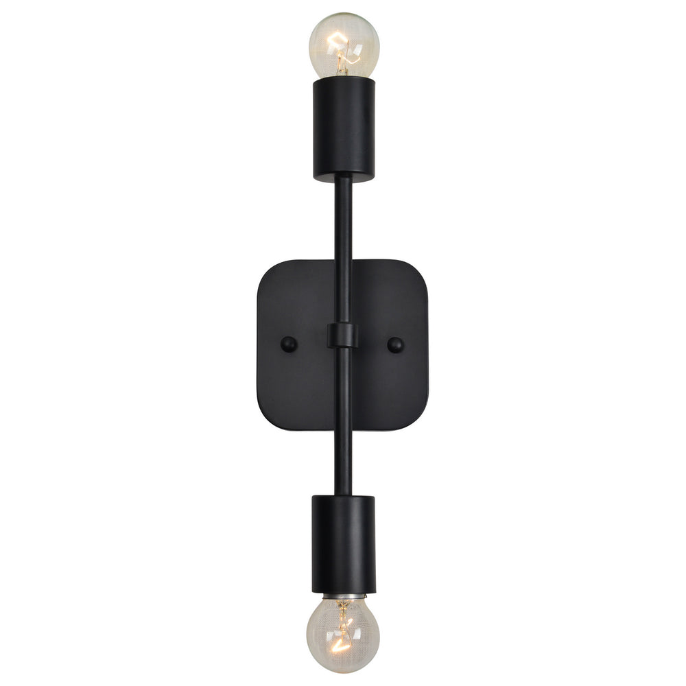 Renwil Canada - Two Light Wall Sconce - Albany - Black- Union Lighting Luminaires Decor