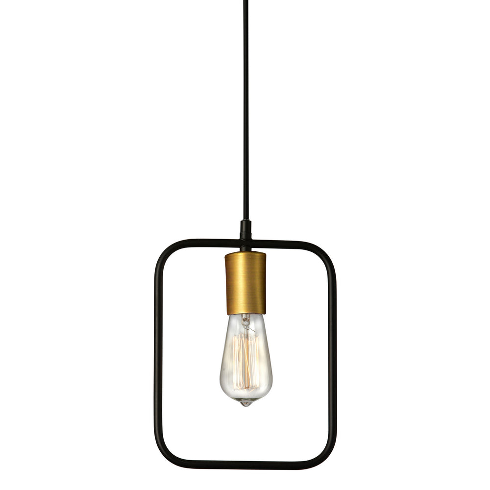 Dainolite Canada - One Light Pendant - Geometric - Black- Union Lighting Luminaires Decor