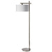 Dainolite Canada - One Light Floor Lamp - Satin Chrome- Union Lighting Luminaires Decor