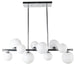 Dainolite Canada - Ten Light Pendant - Glasgow - Polished Chrome- Union Lighting Luminaires Decor