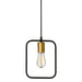Dainolite Canada - One Light Pendant - Geometric - Black- Union Lighting Luminaires Decor