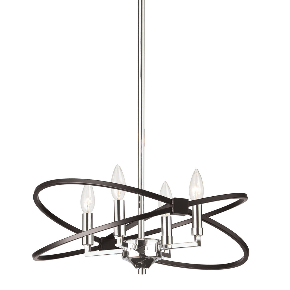 Dainolite Canada - Four Light Chandelier - Paloma - Polished Chrome- Union Lighting Luminaires Decor