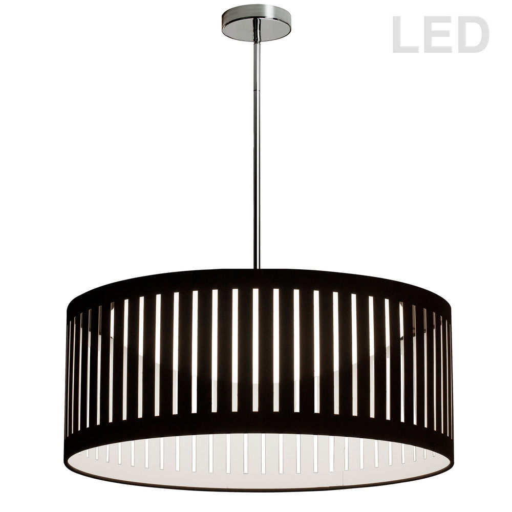 Dainolite Canada - LED Pendant - Slit Drum - Black- Union Lighting Luminaires Decor