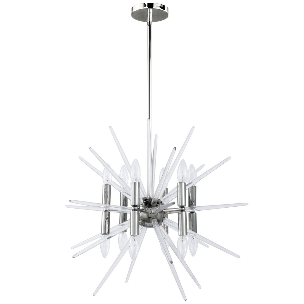 Dainolite Canada - 12 Light Chandelier - Vela - Polished Chrome- Union Lighting Luminaires Decor