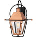 Quoizel - One Light Outdoor Wall Lantern - Rue De Royal - Aged Copper- Union Lighting Luminaires Decor