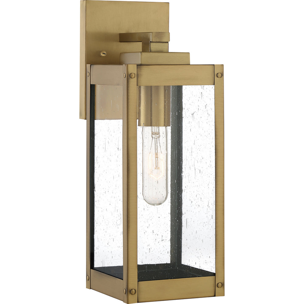 Quoizel - One Light Outdoor Wall Lantern - Westover - Antique Brass- Union Lighting Luminaires Decor