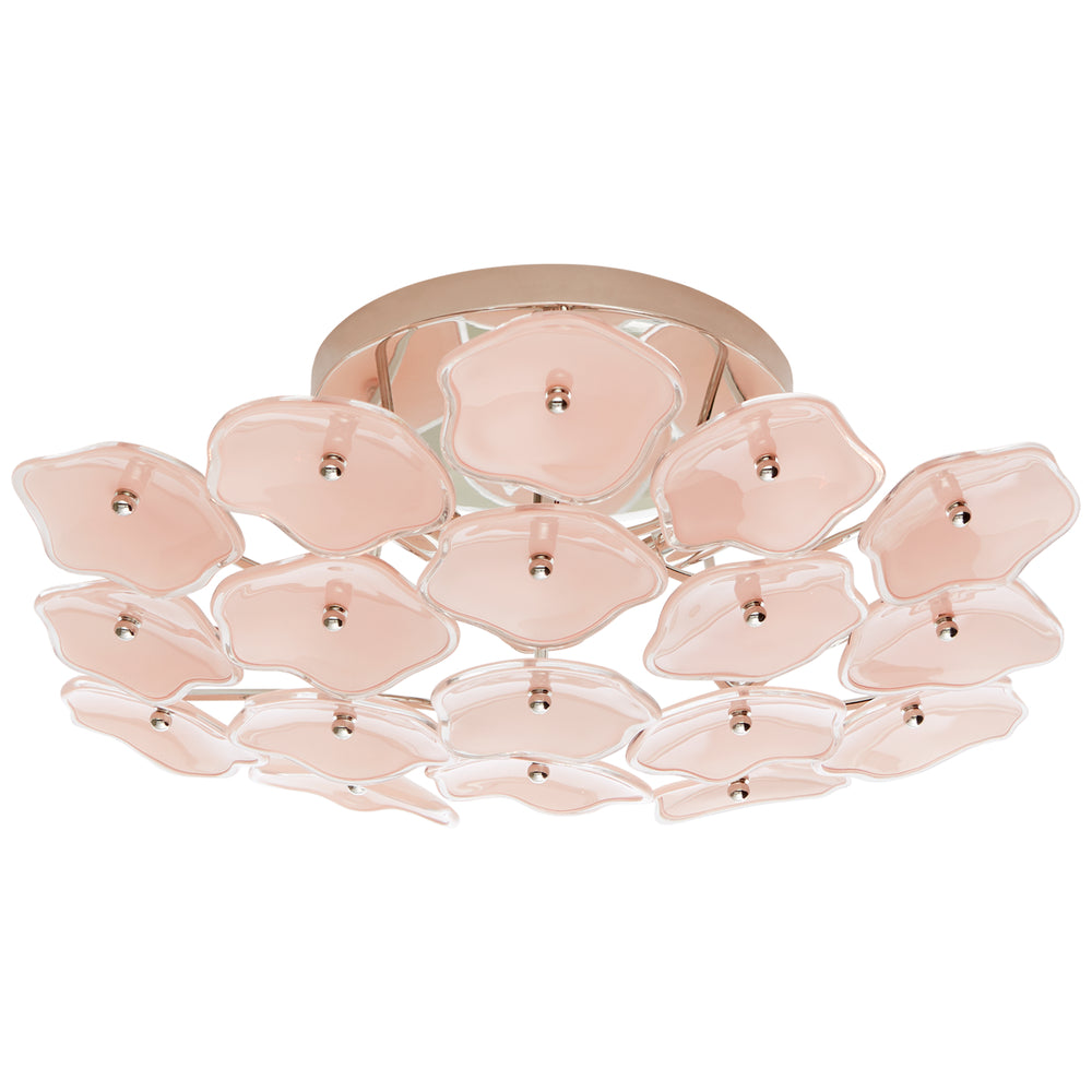 Visual Comfort Signature Canada - Three Light Flush Mount - Leighton - Polished Nickel- Union Lighting Luminaires Decor