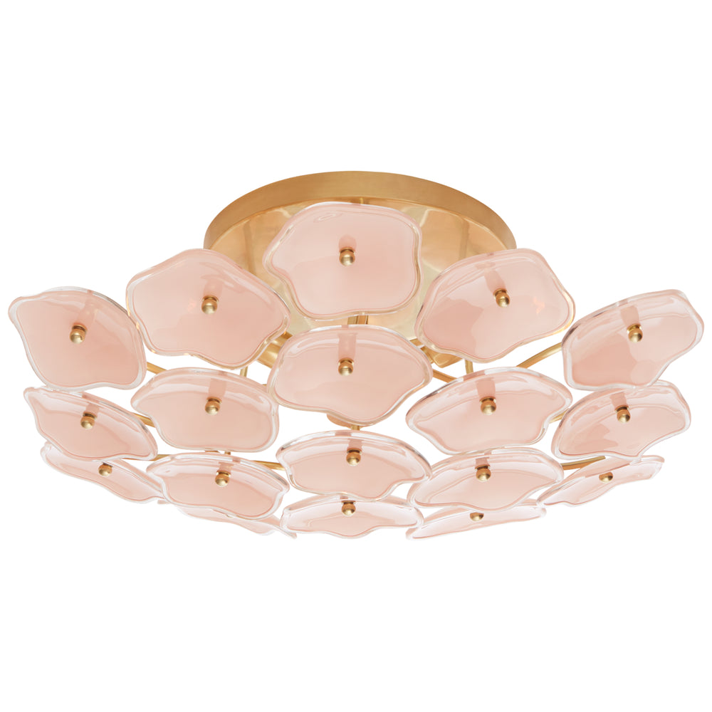 Visual Comfort Signature Canada - Three Light Flush Mount - Leighton - Soft Brass- Union Lighting Luminaires Decor