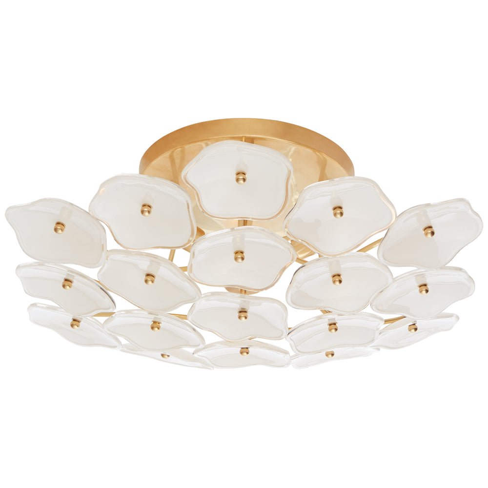 Visual Comfort Signature Canada - Three Light Flush Mount - Leighton - Soft Brass- Union Lighting Luminaires Decor