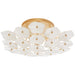Visual Comfort Signature Canada - Three Light Flush Mount - Leighton - Soft Brass- Union Lighting Luminaires Decor