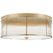 Ralph Lauren Canada - Six Light Flush Mount - Allen - Natural Brass- Union Lighting Luminaires Decor