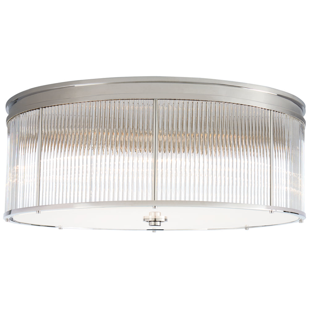 Ralph Lauren Canada - Six Light Flush Mount - Allen - Polished Nickel- Union Lighting Luminaires Decor